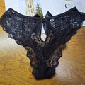 String  en dentelle transparente évidée  avec nœud pour femmes