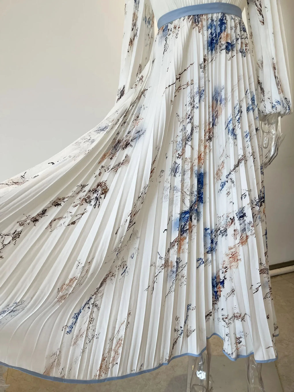 Robe longue style Boho, manches longues pour femmes