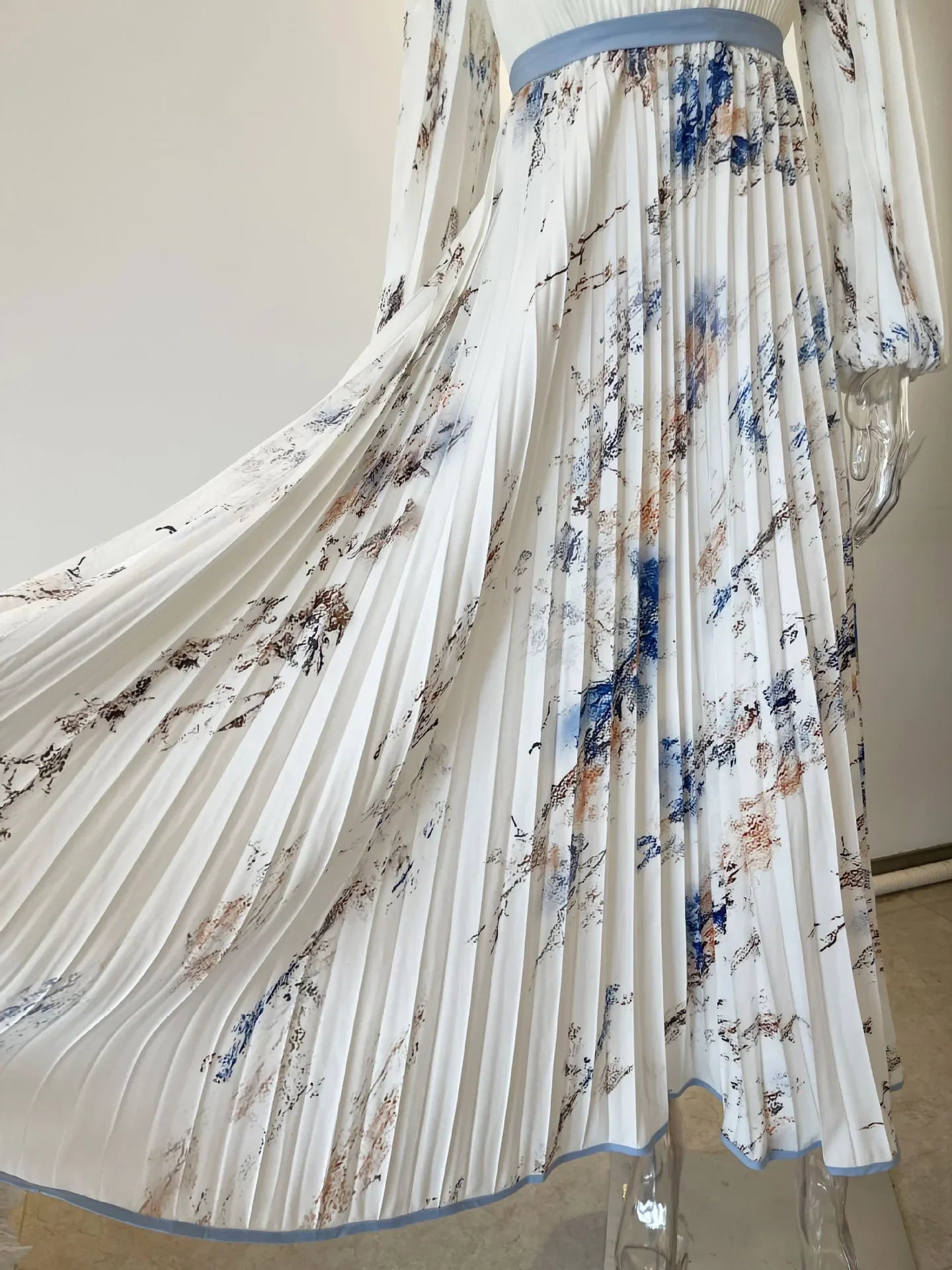 Robe longue style Boho, manches longues pour femmes
