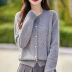 Pull coréen en tricot effet fourrure d'ours pour femmes