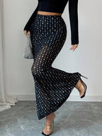 Jupe en maille double couche pour femmes