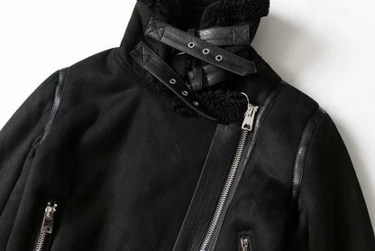 Veste Épaisse Femme en Daim – Style Chaud
