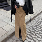 Demi-jupe Vintage en daim pour femmes