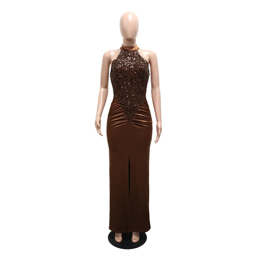 Robe Longue Moulante Femme – Coupe Près du Corps