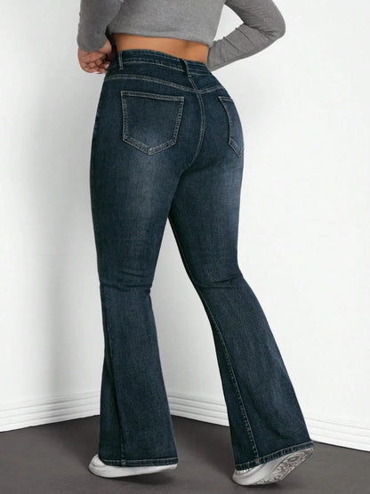 Jean Évasé Taille Haute Femme – Grande Taille