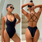 Maillot de bain une pièce sexy dos nu pour femmes