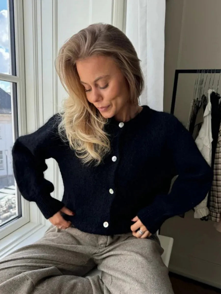 Cardigan en laine Macaron pour femmes