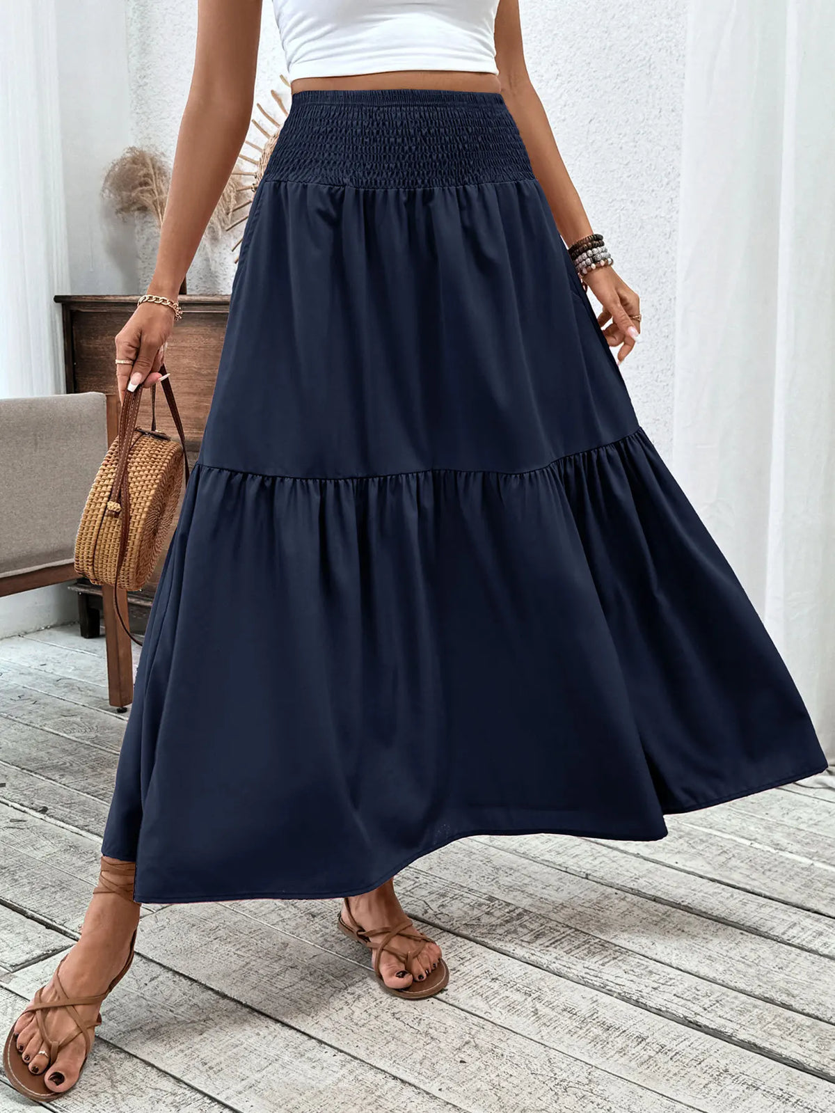 Jupe Longue Unie Femme