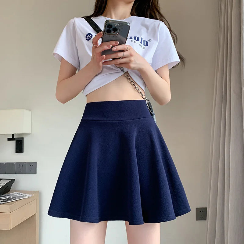 Jupes short plissées pour femmes