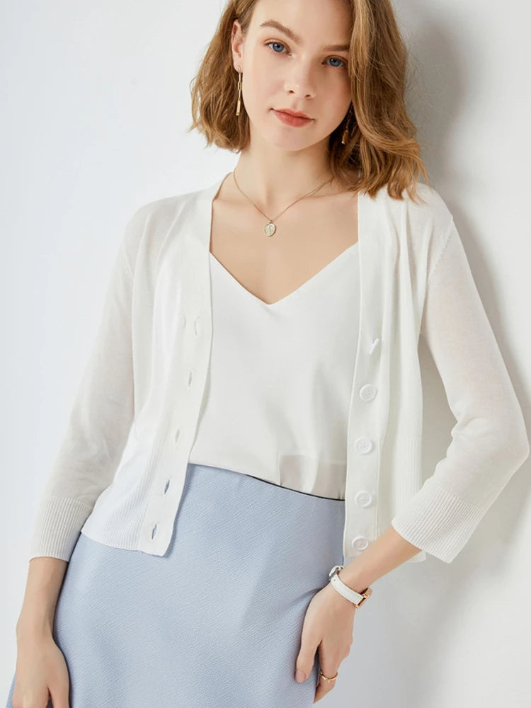 Cardigan à manches longues pour femmes