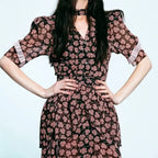 Robe longue à imprimé floral pour femmes