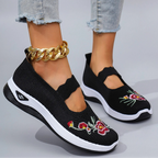 Chaussures plates d'été respirantes en maille pour femmes