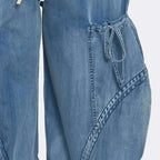 Jean taille haute élastique pour femmes