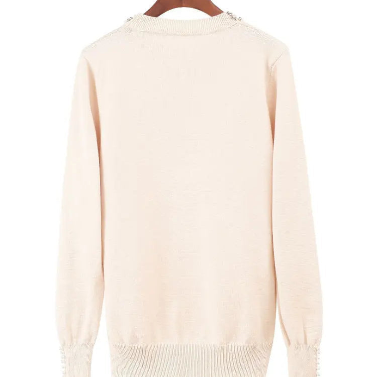 Pull chandails tricotés à manches longues pour femmes