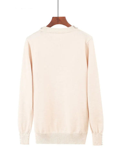 Pull Bicolore en Maille Femme – Manches Longues