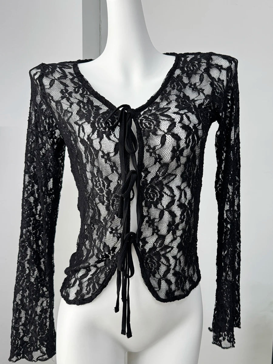 T-shirts en dentelle pour femmes