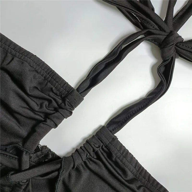 Robe moulante verte à col licou pour femmes