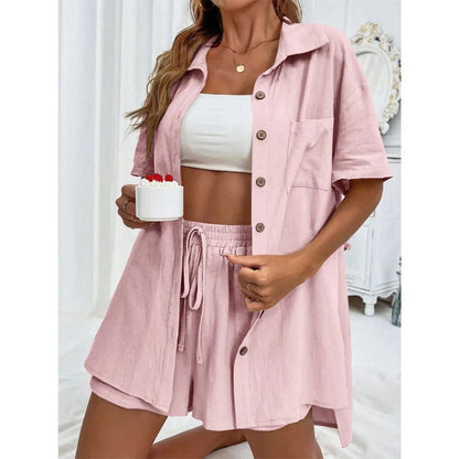 Ensemble Femme 2 Pièces – Short Ample et Haut