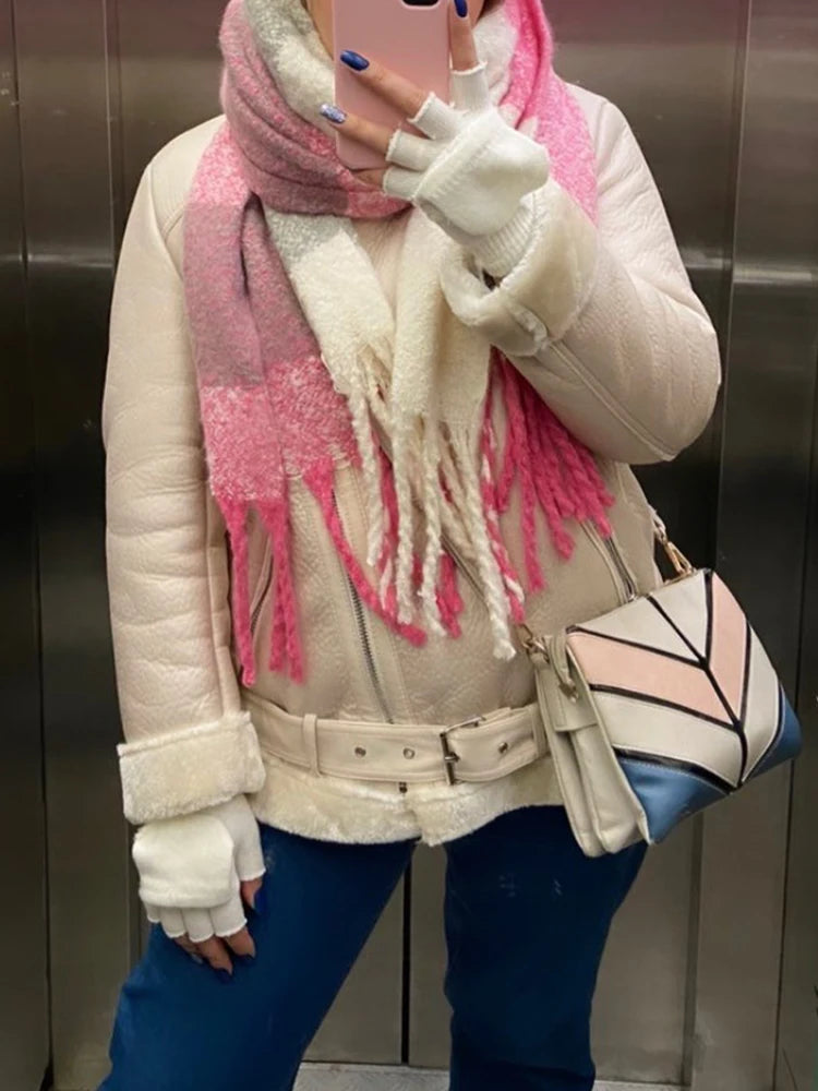 Veste en fausse fourrure pour femmes