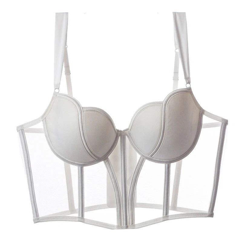 Soutien-gorge Push Up transparent pour femmes