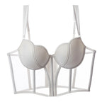 Soutien-gorge Push Up transparent pour femmes
