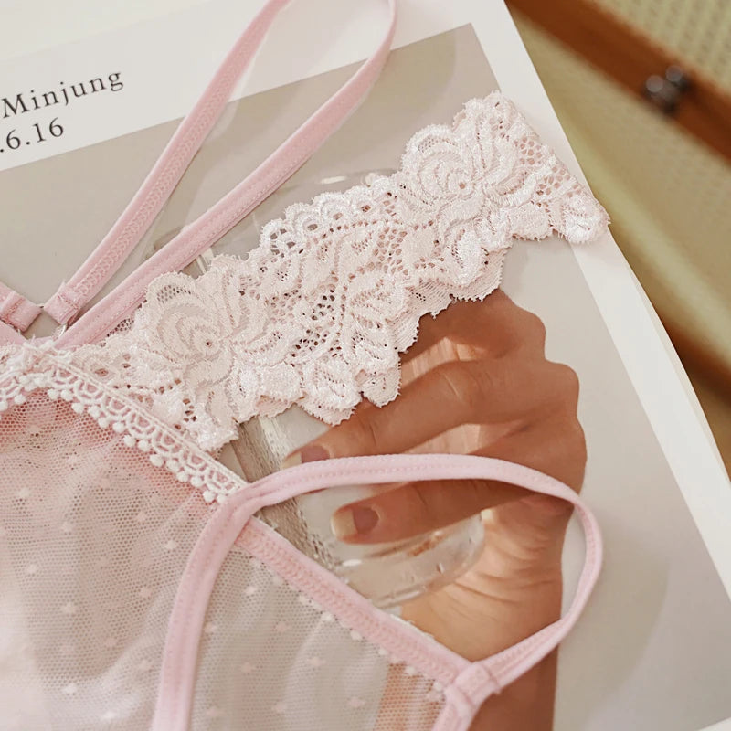 Culotte transparente en dentelle pour femmes