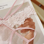 Culotte transparente en dentelle pour femmes