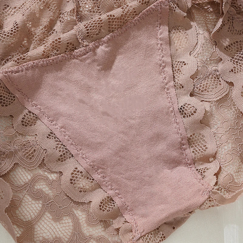 Culotte Dentelle Femme – Taille Haute et Transparente