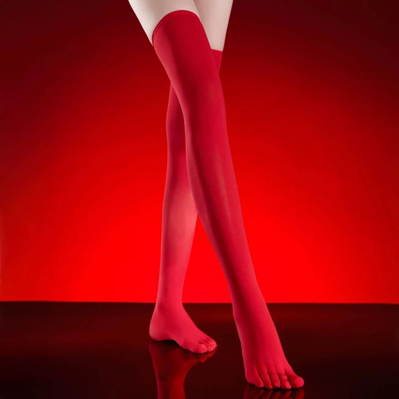 5 paires de bas en velours à orteils fendus pour femmes