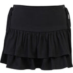 Mini jupe bandage taille haute pour femmes