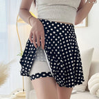 Mini jupe short  plissée élastique pour femmes
