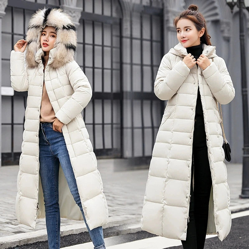 Manteau Long d’Hiver Femme – Coton