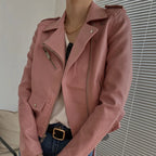 Veste en cuir, cuir PU pour femmes