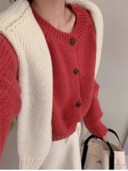 Cardigan Uni Femme – Maille Douce