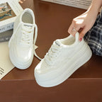 Baskets en cuir véritable pour femmes