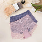 Culotte sexy en dentelle brodée de fleurs pour femmes