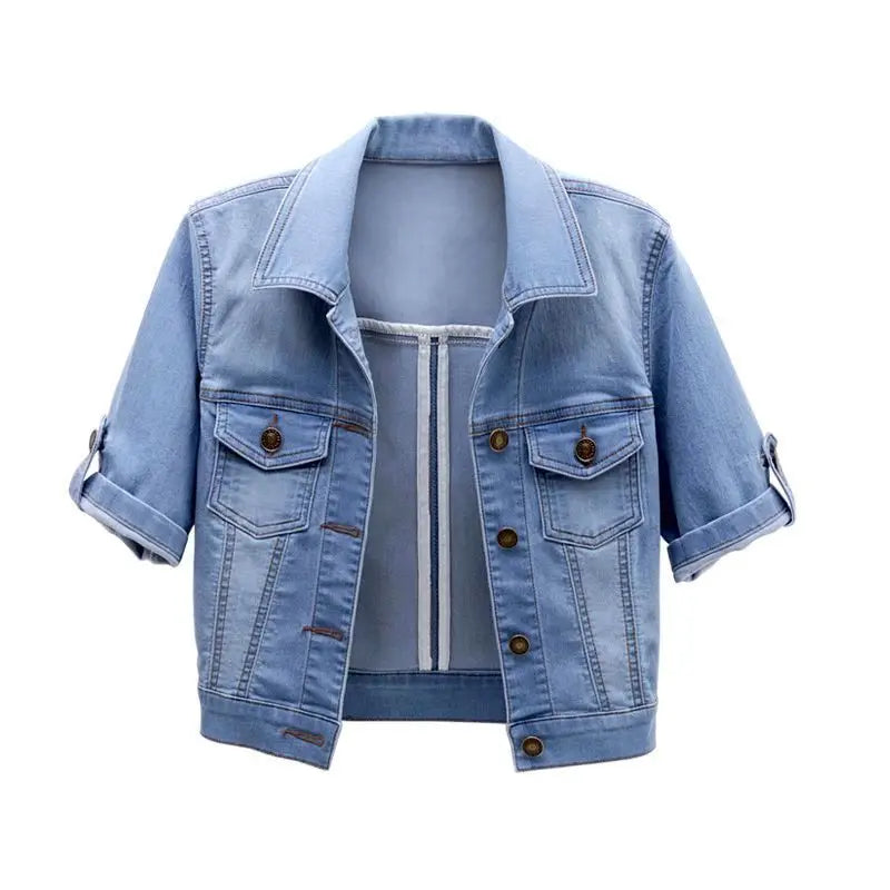 Veste en jean courte pour femmes