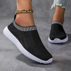 Chaussures plates sans lacet pour femmes