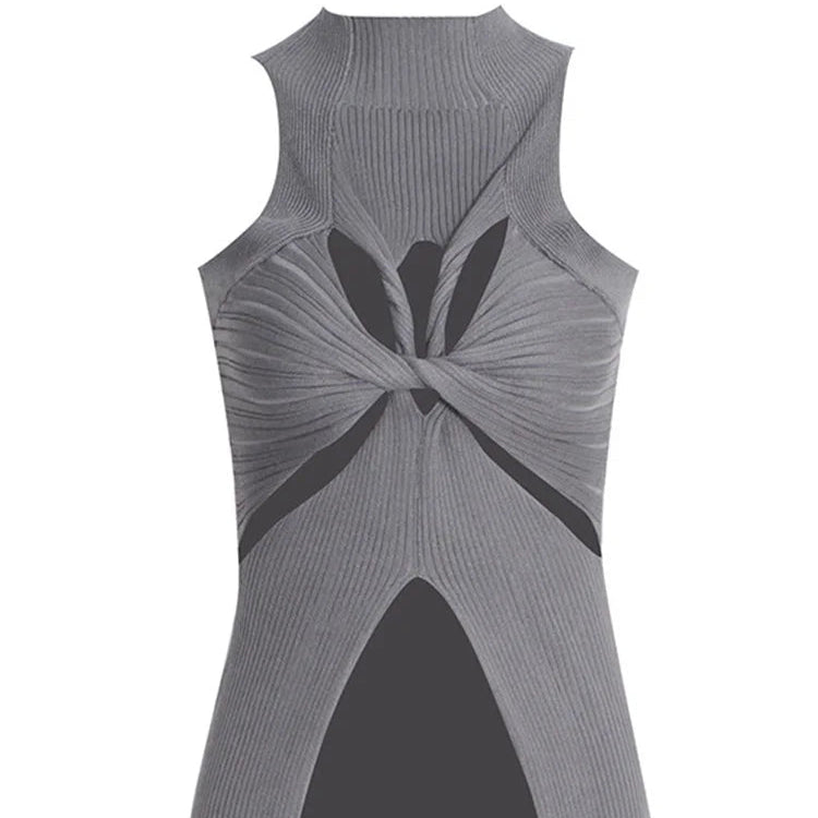 Débardeur en tricot ajouré pour femmes