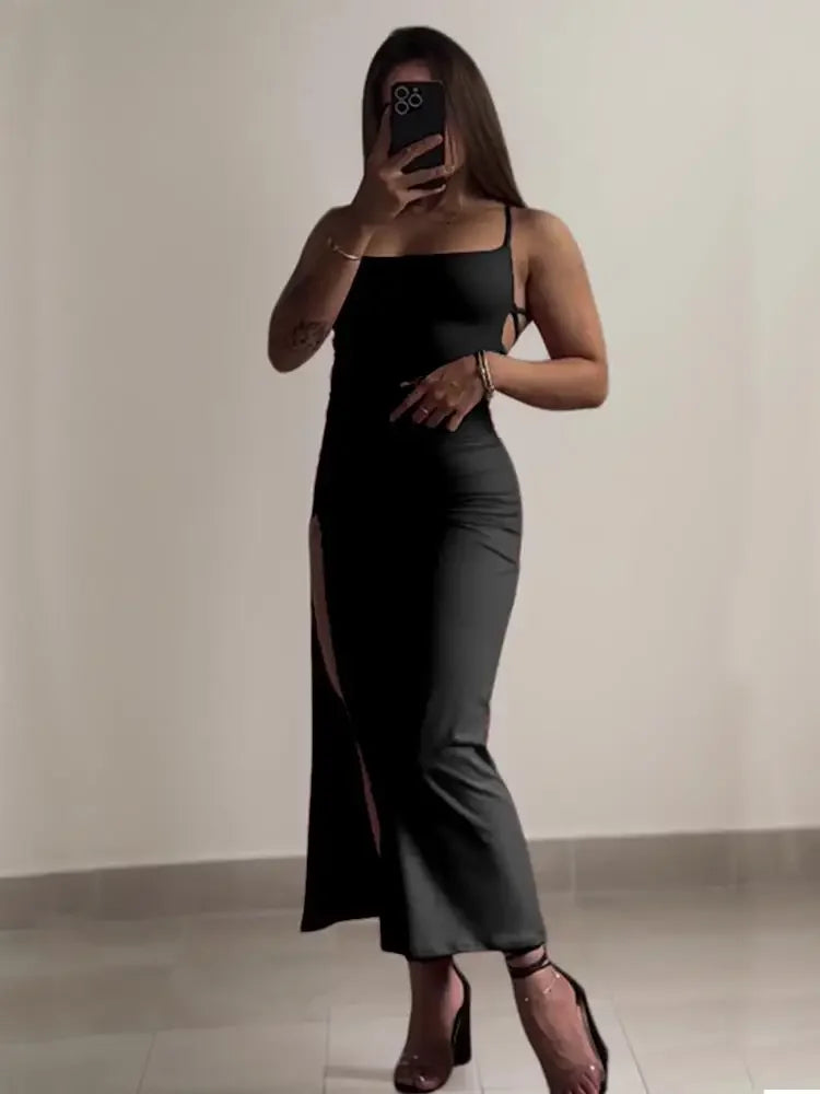 Robe longue rouge élégante pour femmes
