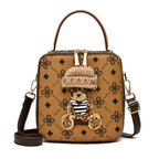 Sac à bandoulière carré tendance style urbain pour femmes