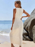Robe de plage longue à col en V pour femmes