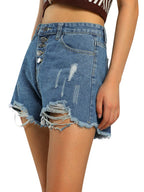 Shorts en jean déchirés pour femmes
