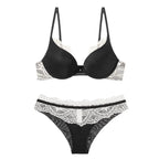 Ensemble de lingerie sexy en dentelle soutien-gorge push-up et culotte assortie pour femmes