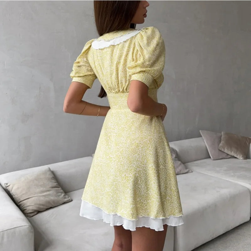 Robe élégante à imprimé floral pour femmes