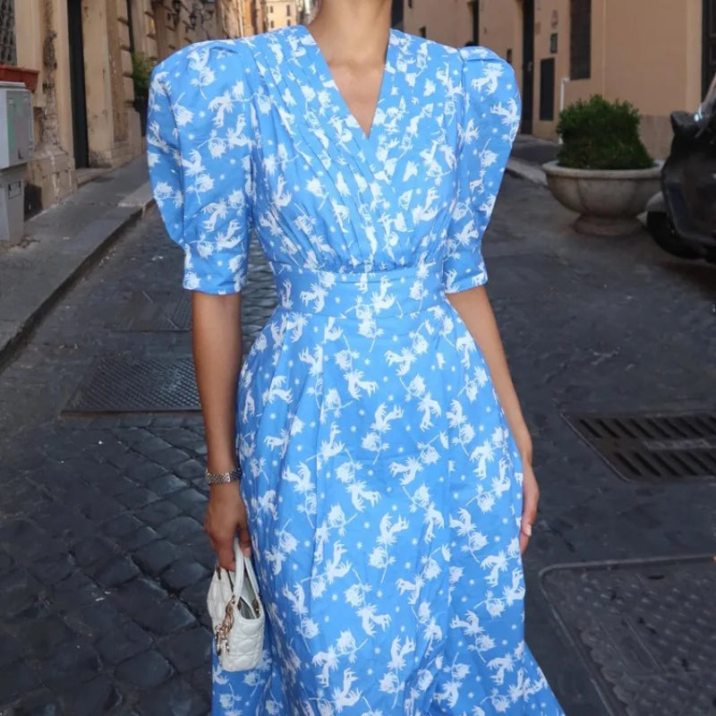 Robe longue fleurie pour femmes