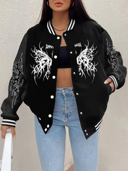 Veste Baseball Femme – Imprimé The Butterfly Dream