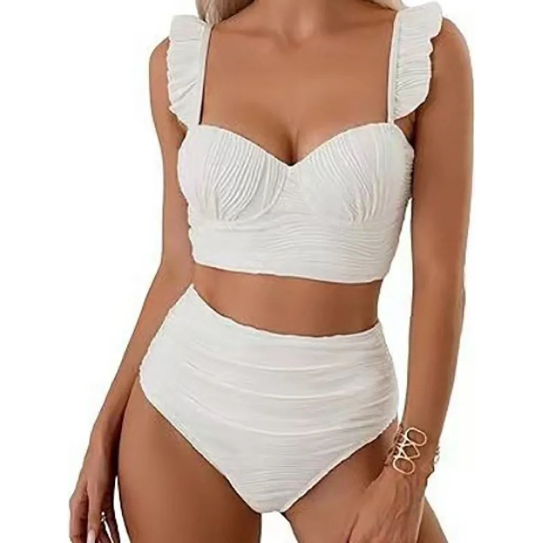 Maillot de bain deux pièces sexy à bretelles pour femmes