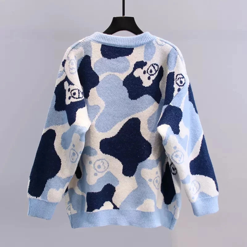 Pull chaud arc-en-ciel pour femmes
