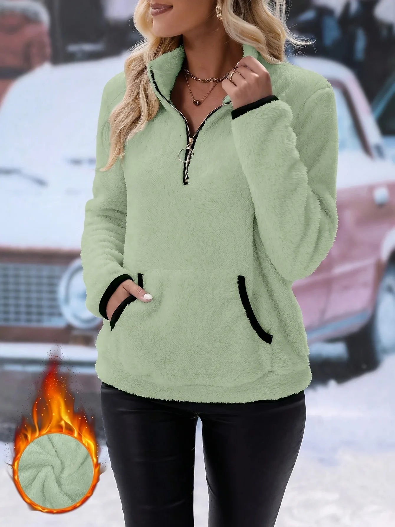 Sweat-shirt à manches longues pour femmes